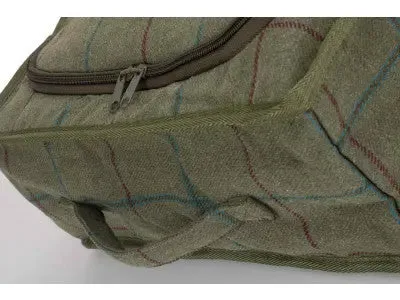 GREEN TWEED COOLER BAG