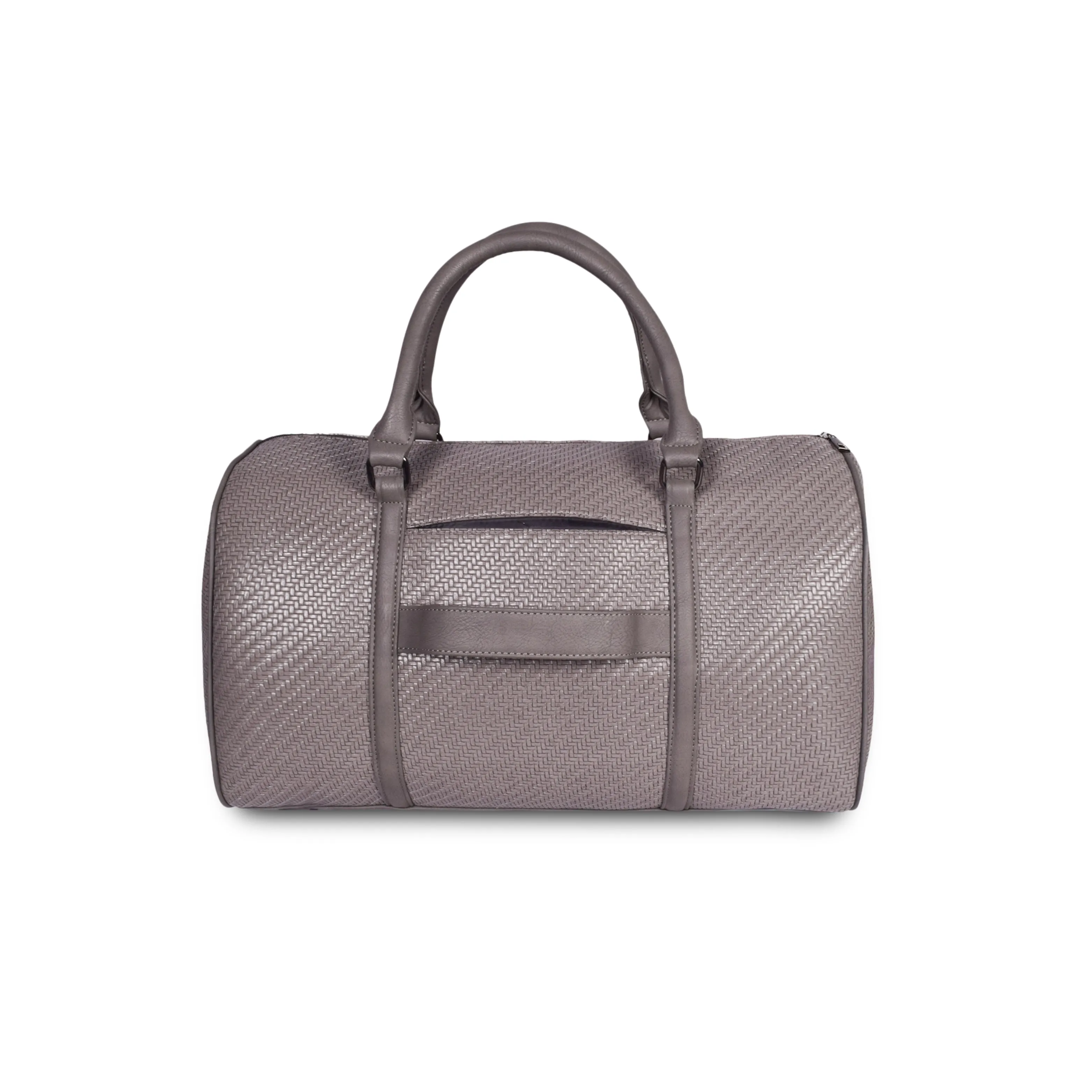 Grey Weaved Cabin Bag with Toiletry Kit - Carry on Luggage