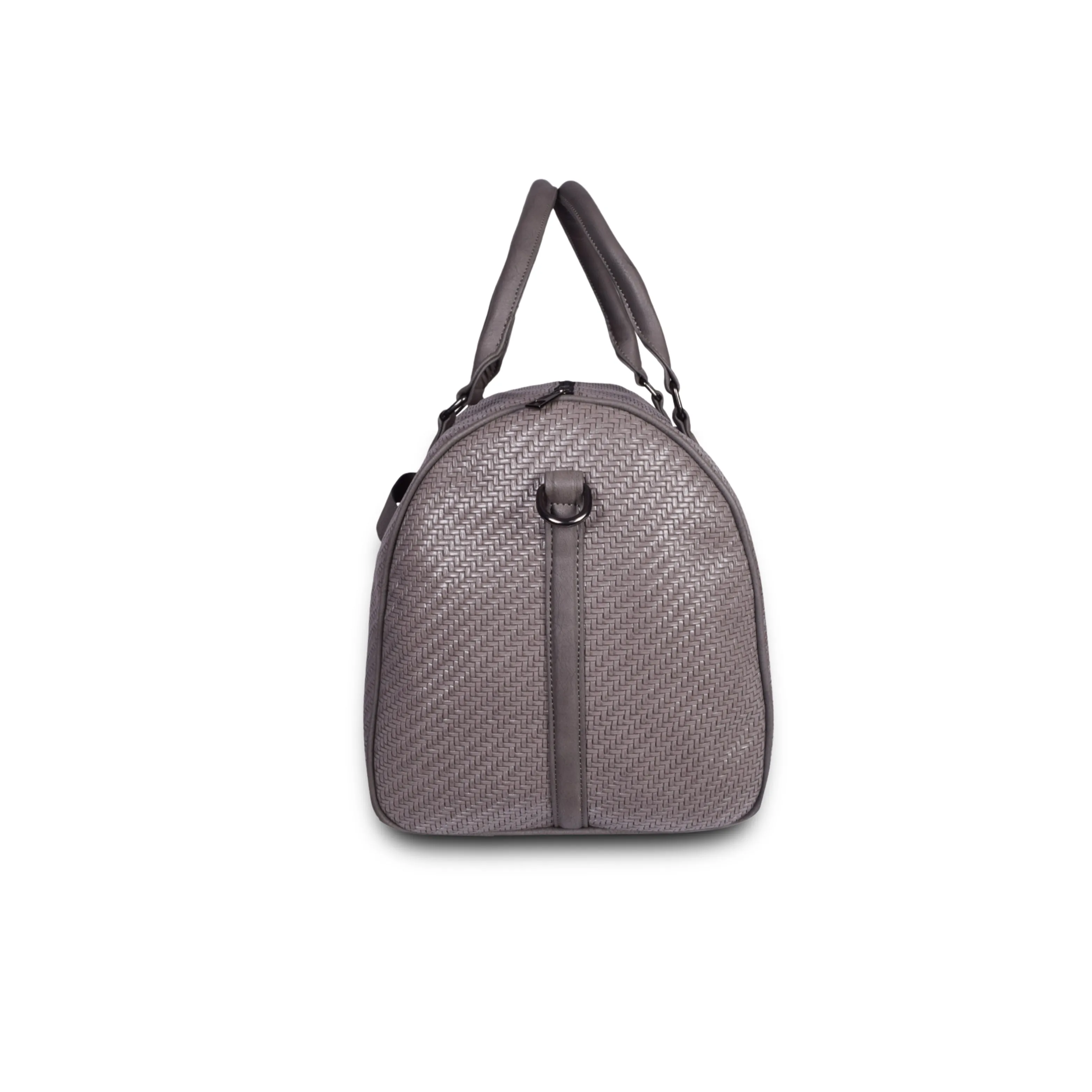 Grey Weaved Cabin Bag with Toiletry Kit - Carry on Luggage