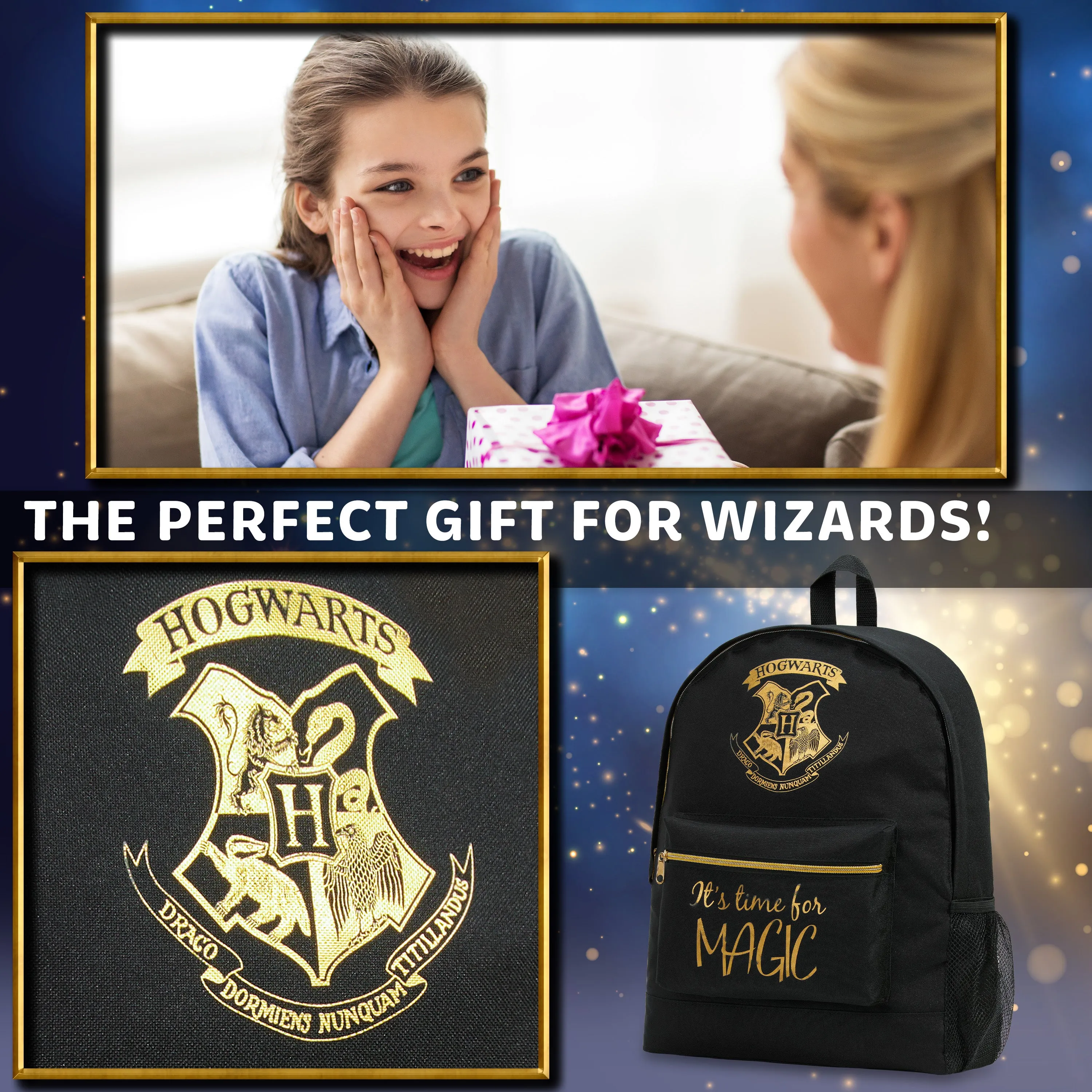 Harry Potter Backpack - School Bag for Kids and Teens