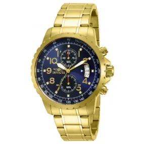 Invicta Men's Specialty Chronograph Gold Plated Stainless Steel Watch 13785