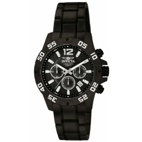 Invicta Men's Specialty Chronograph Quartz Black Stainless Steel Watch 1505