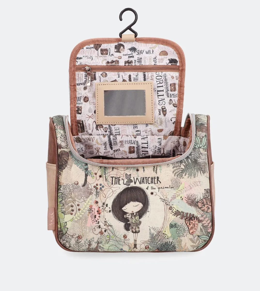 Jungle toiletry bag with handles