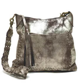 Lana Crossbody Handbag - Metallic Brown