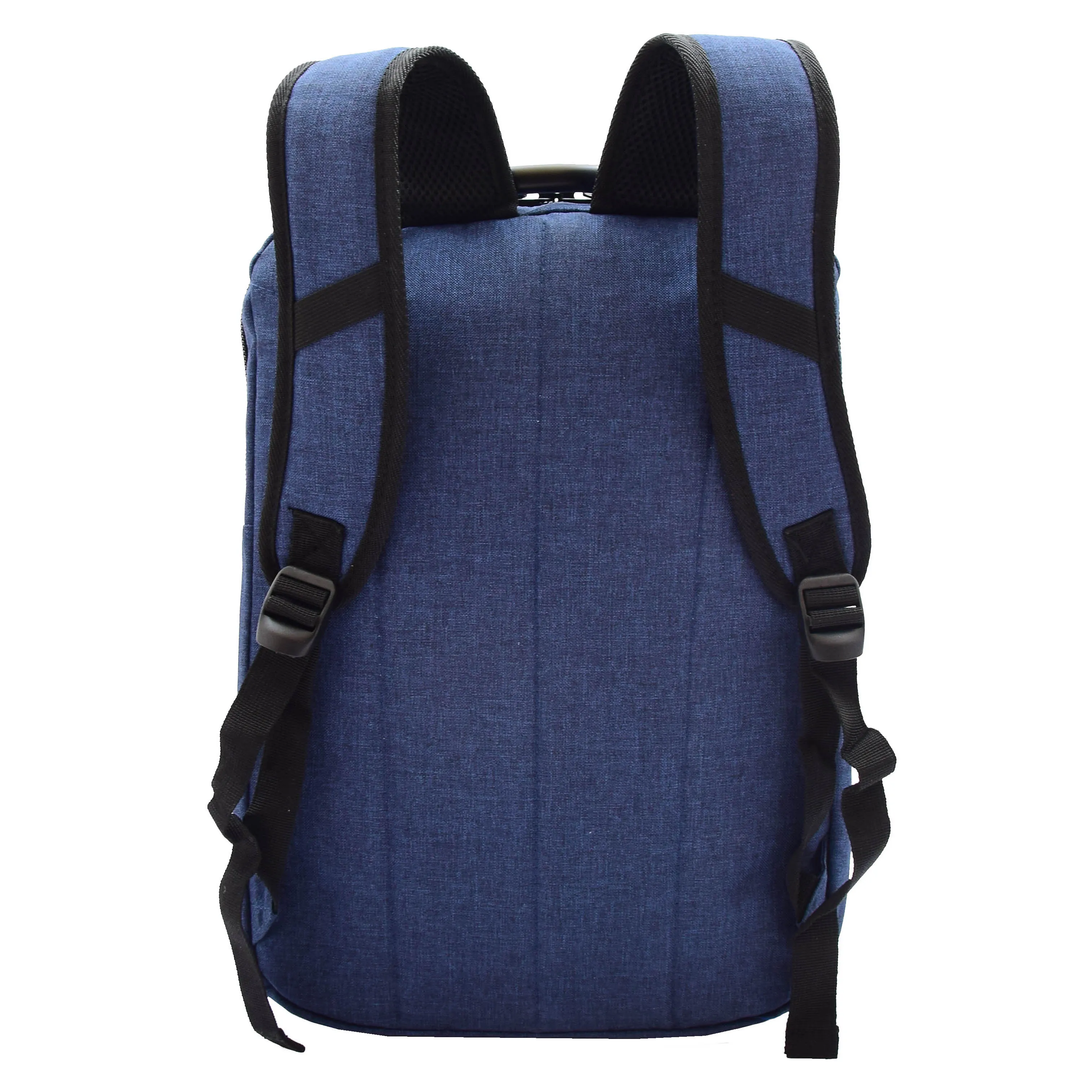 Laptop Backpack Soft Polyester Jean Casual Travel Office Daypack Bag A531 Blue