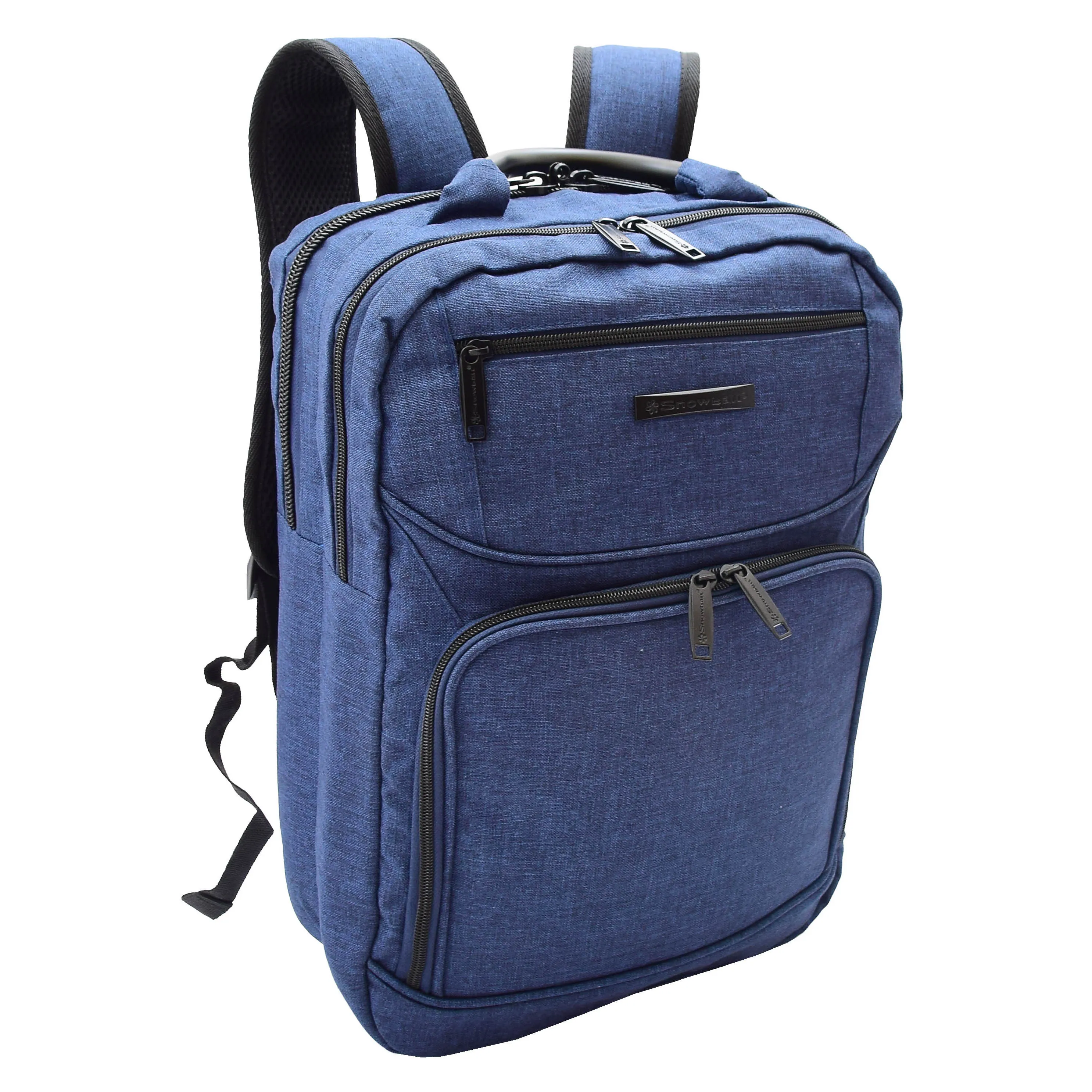 Laptop Backpack Soft Polyester Jean Casual Travel Office Daypack Bag A531 Blue