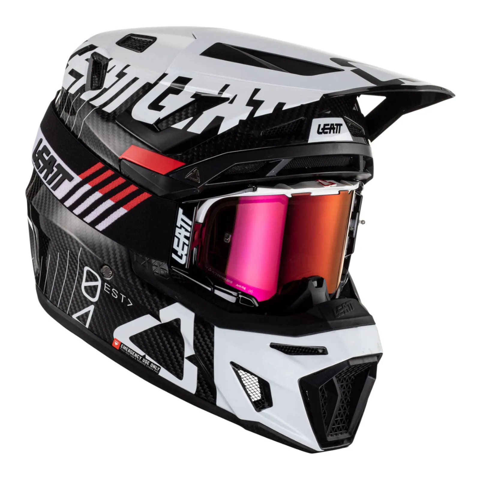 Leatt 9.5 Helmet & Goggle Kit - Carbon / White