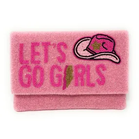 Let's Go Girls Beaded Clutch Purse