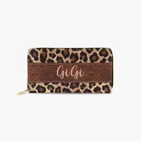 Long Type Zipper Purse - Leopard Print - GiGi