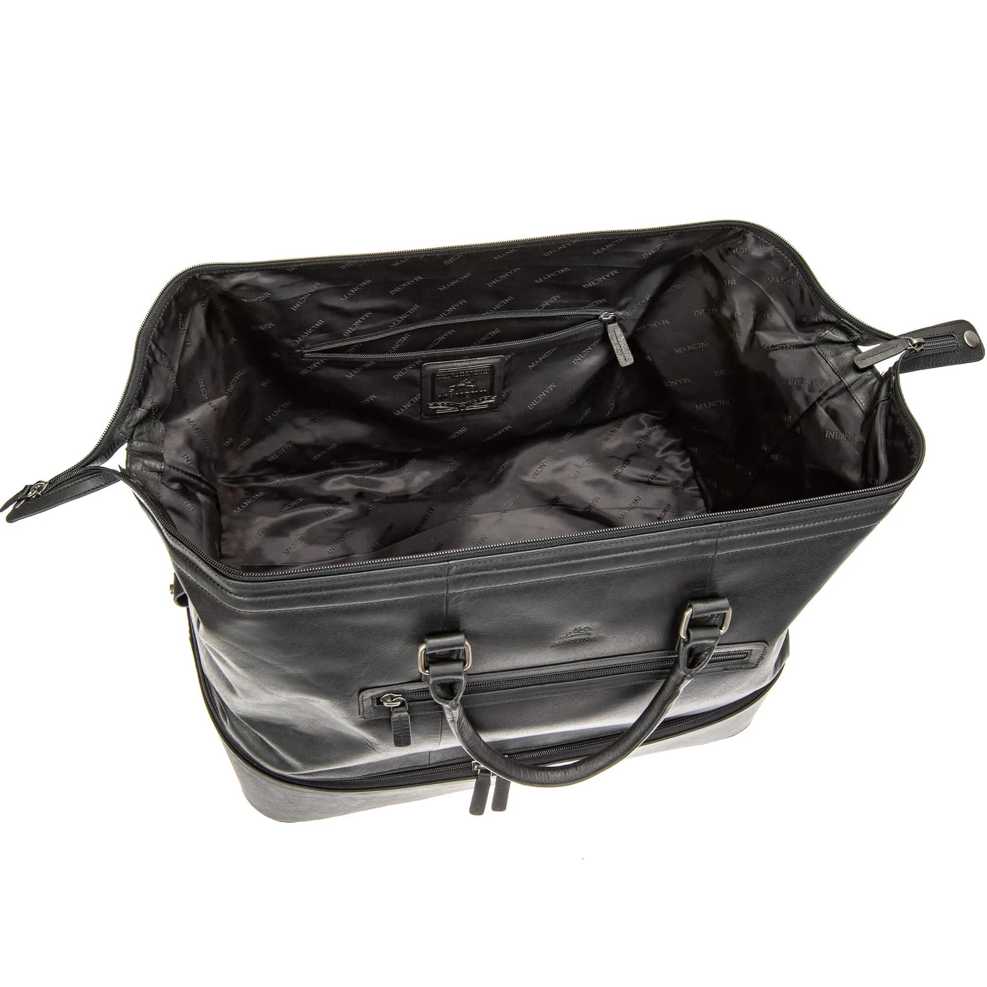 Mancini BUFFALO Double Compartment Duffle Bag