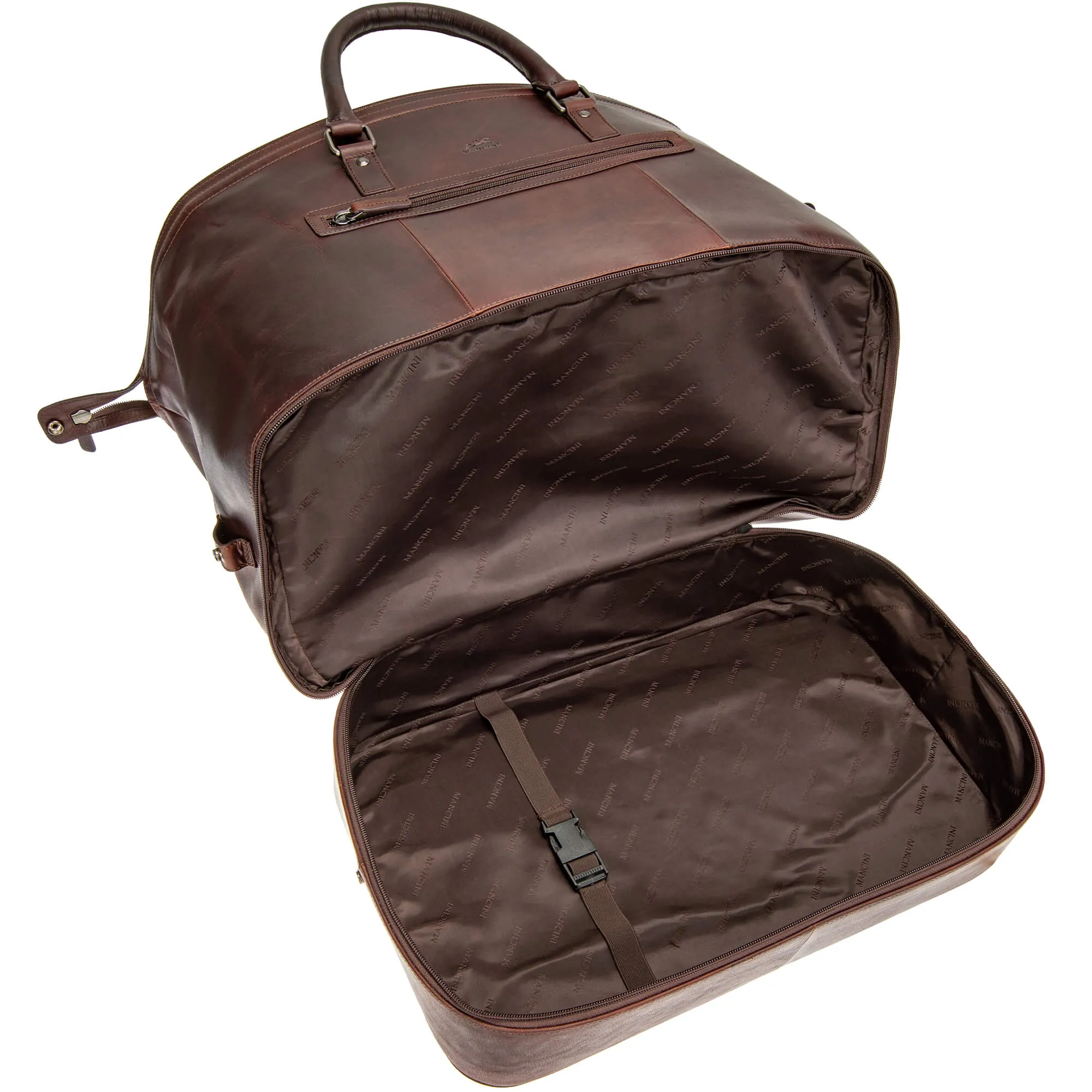 Mancini BUFFALO Double Compartment Duffle Bag