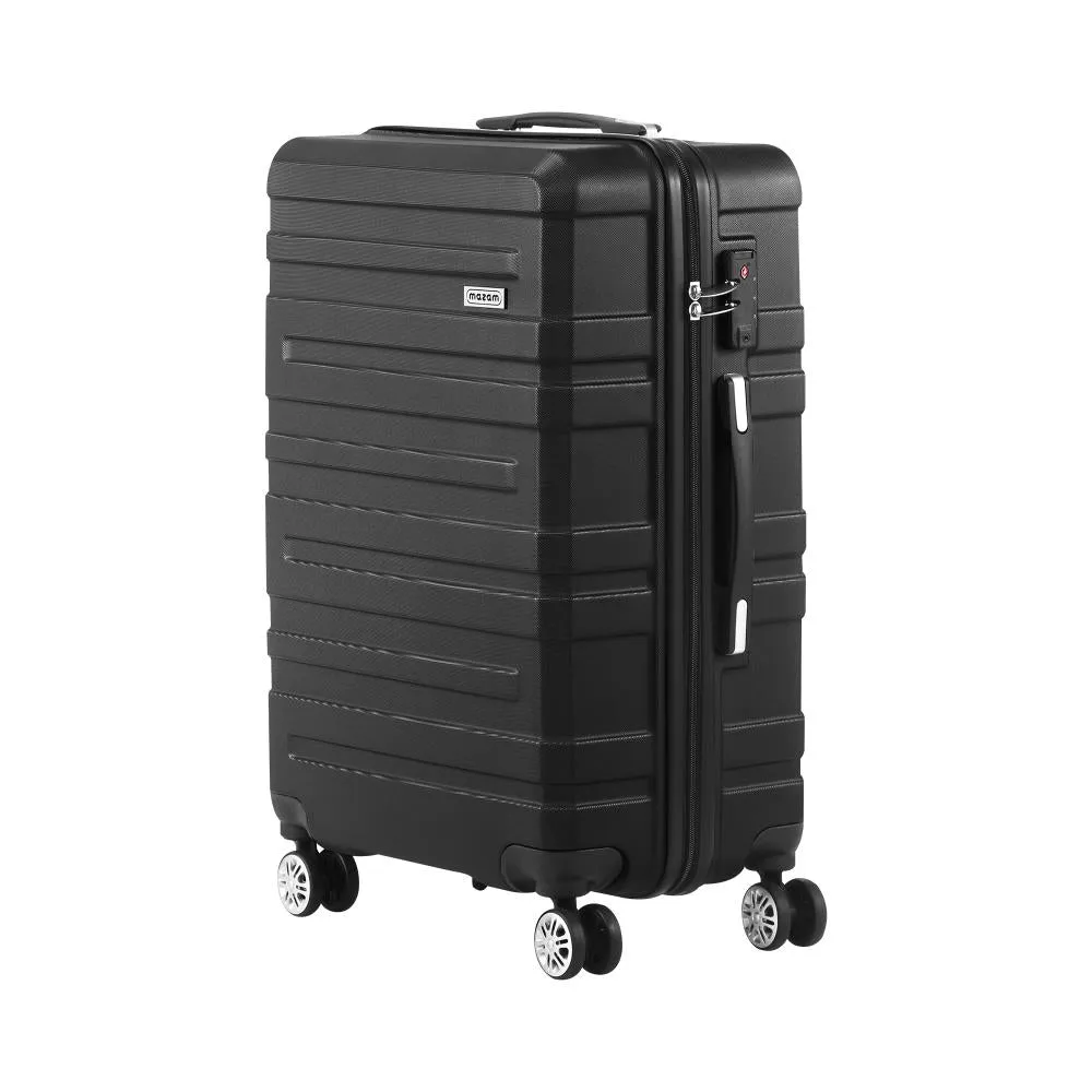 Mazam 28" Luggage Suitcase Trolley Set Travel TSA Lock Storage Hard Case Black