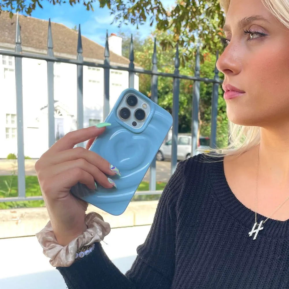 Melting Heart Phone Case - Baby Blue