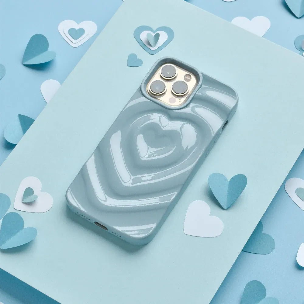 Melting Heart Phone Case - Baby Blue