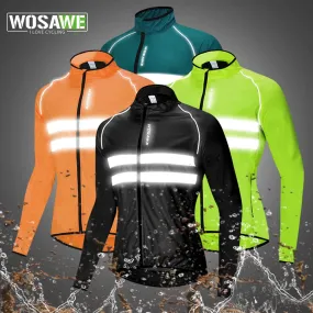 Men Cycling Windbreaker MTB Bicycle Long Sleeve Coat Water Resistant Outdoor Sport Jersey Bike Jacket Cycling Clothing