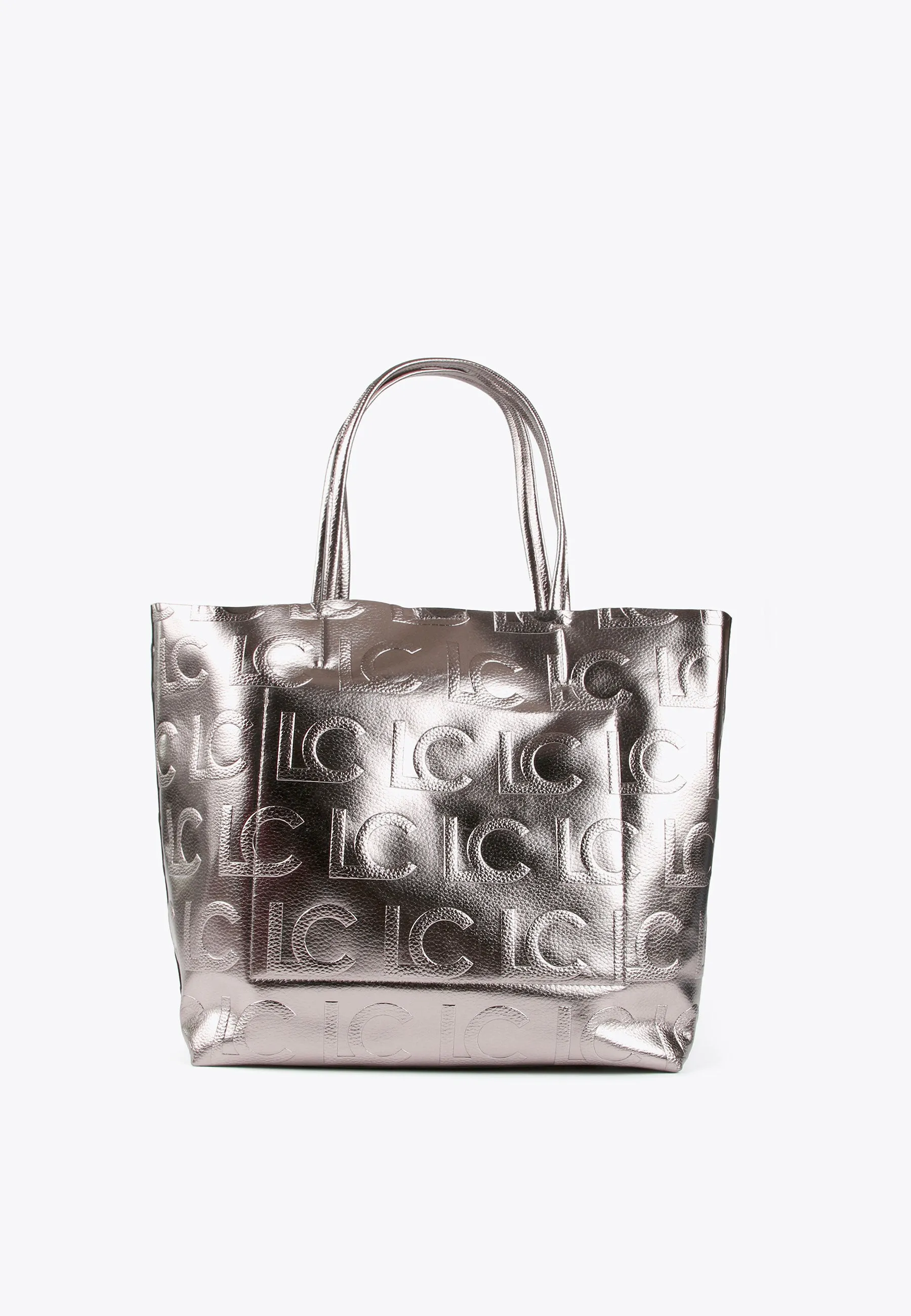 Metallic tote bag