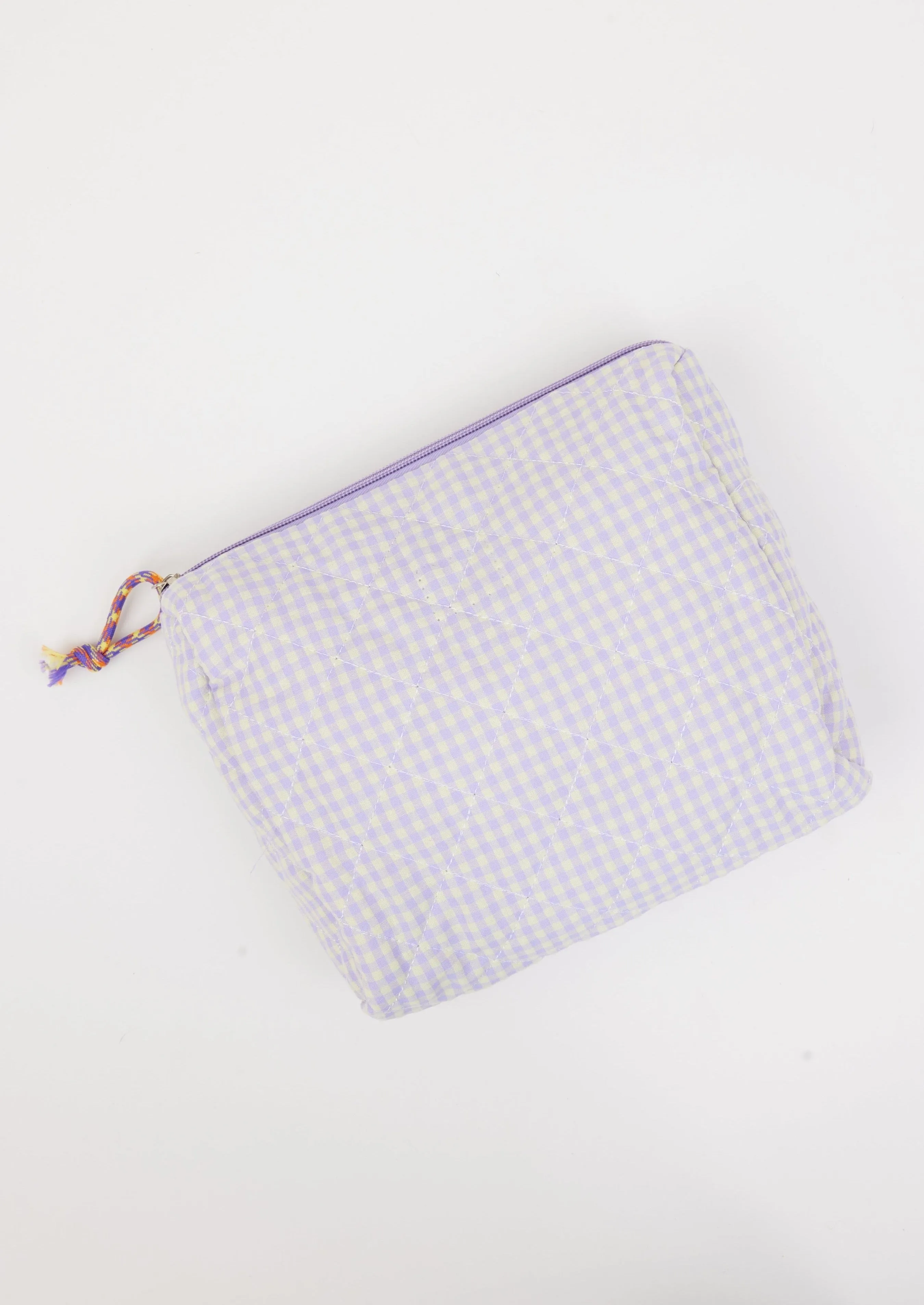 Mini Zip Check Bag- Red