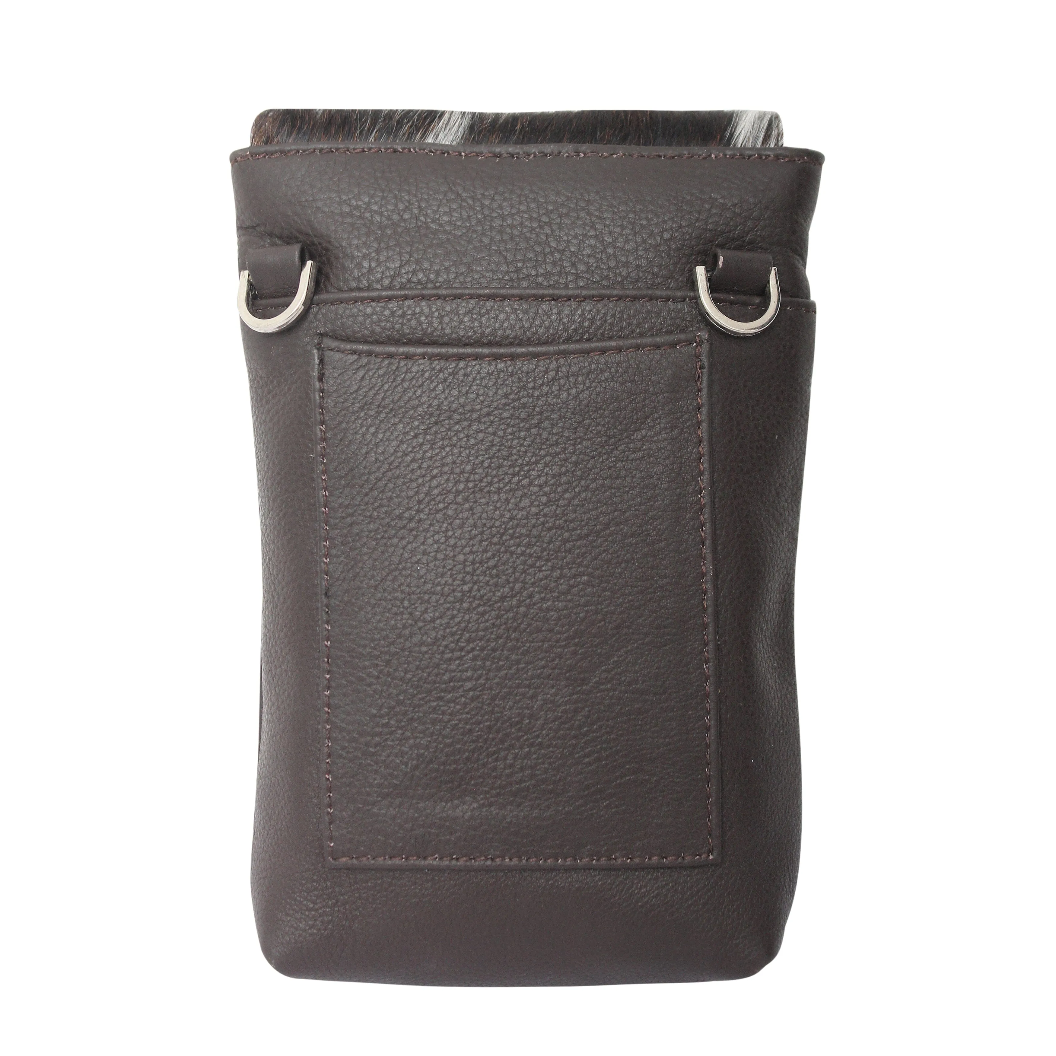 Minimalist Cowhide Leather Pouch Bag