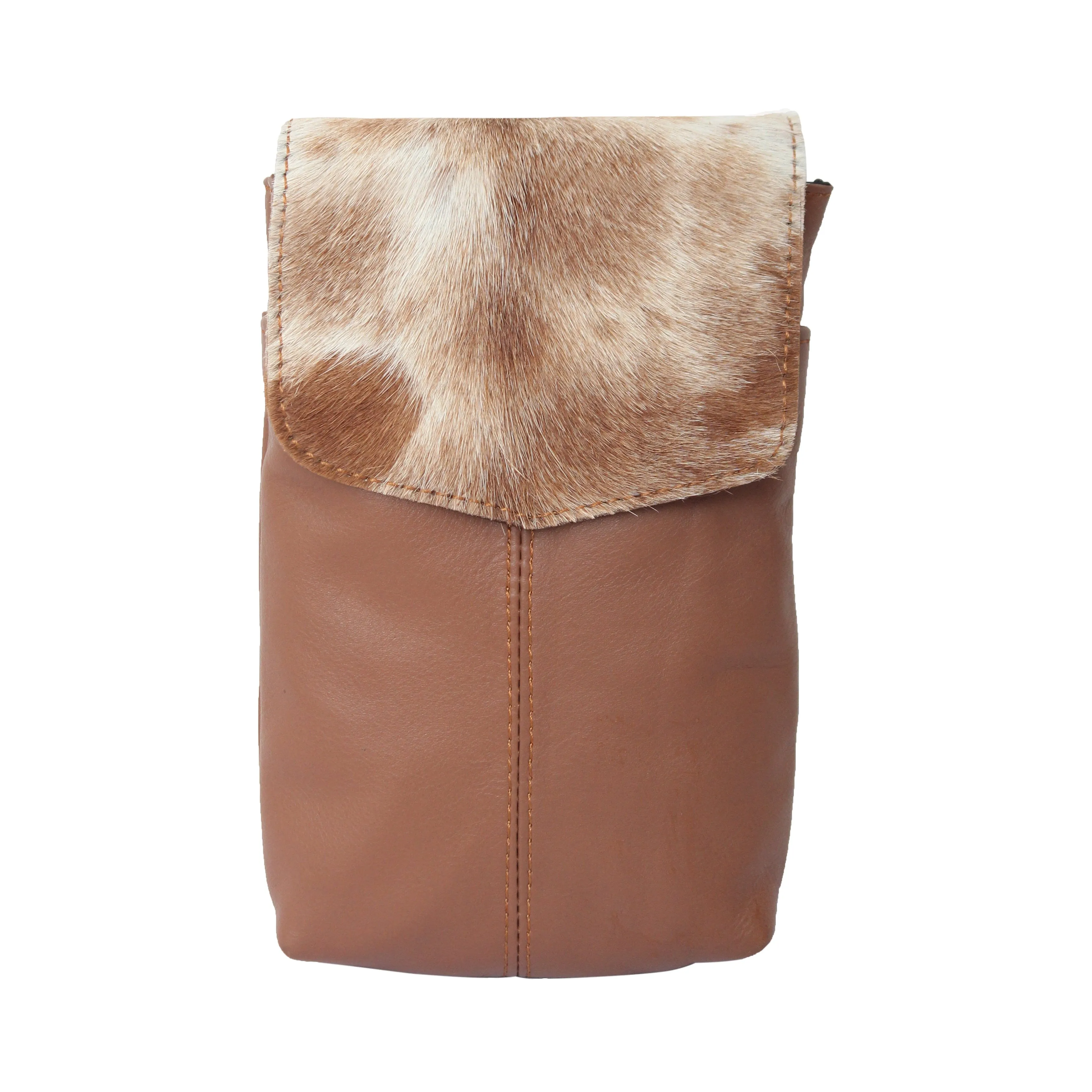 Minimalist Cowhide Leather Pouch Bag