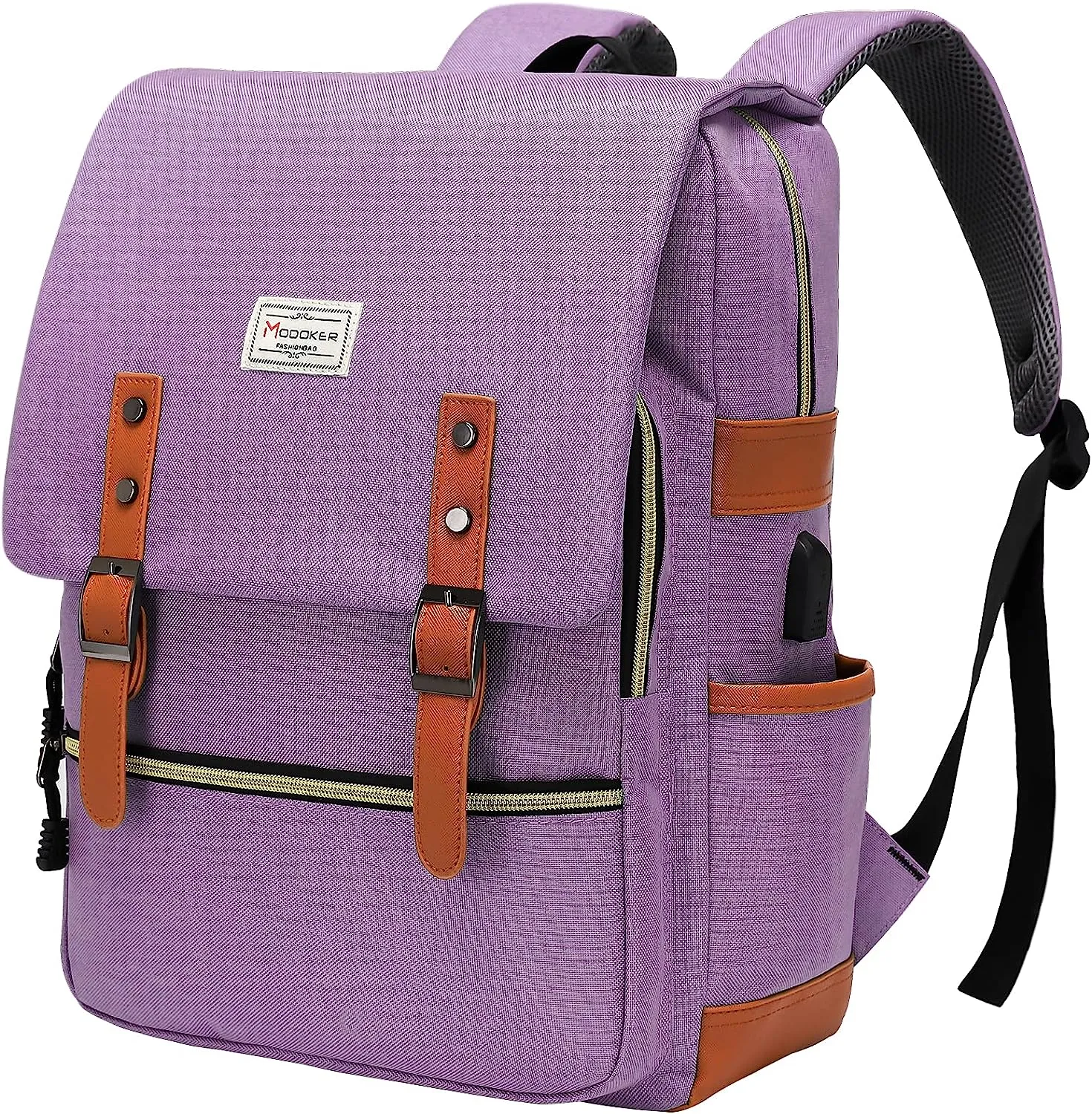 Modoker Vintage Laptop Backpack for Women Men