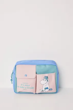 Moomin colour block medium toiletry bag