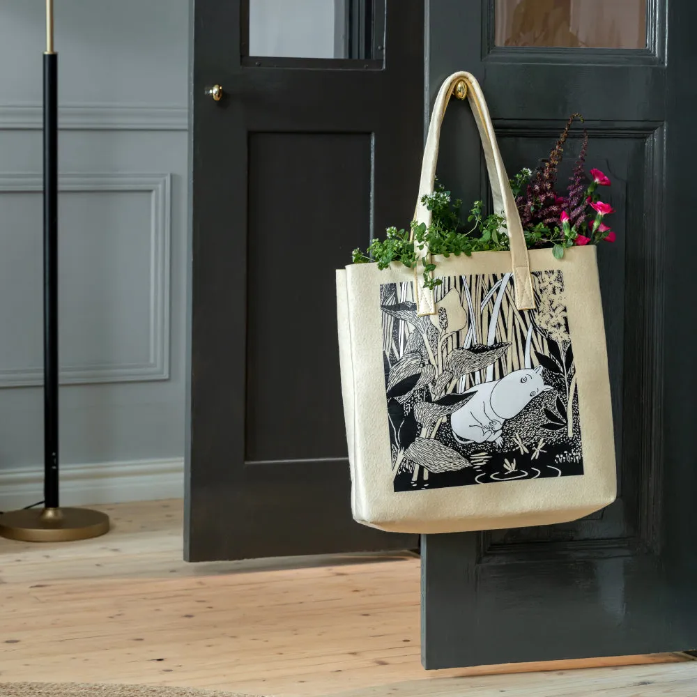 Moomin Pond Tote Bag 40 x 40 cm