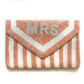 MRS Beaded Clutch Purse (Blush)