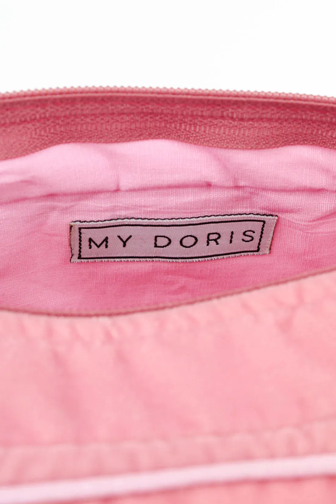 My Doris Gold Love Letter Pink Wash Bag