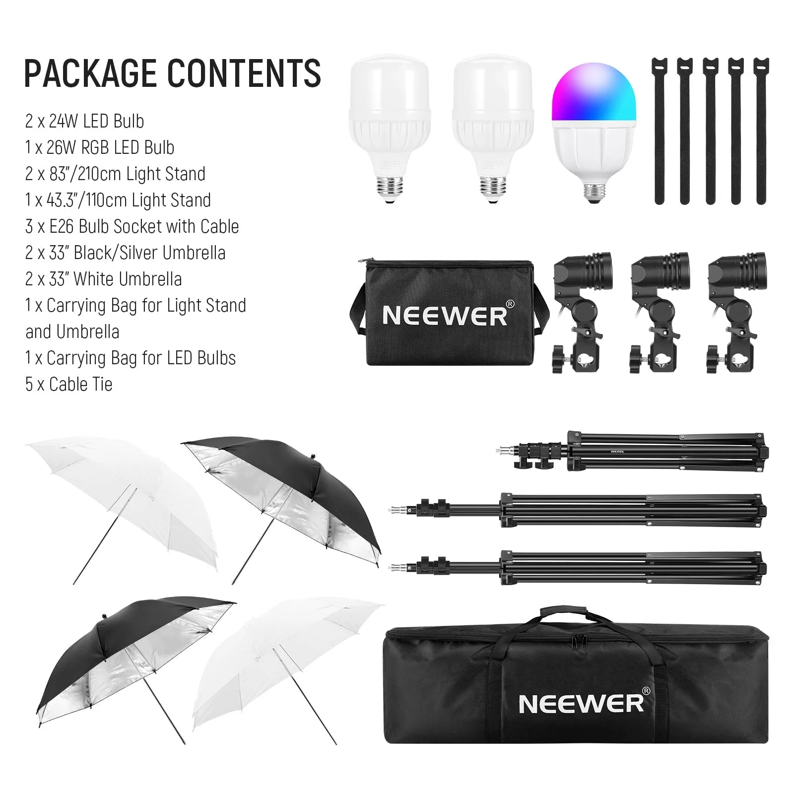 NEEWER NK501 400W Photography Lighting Kit