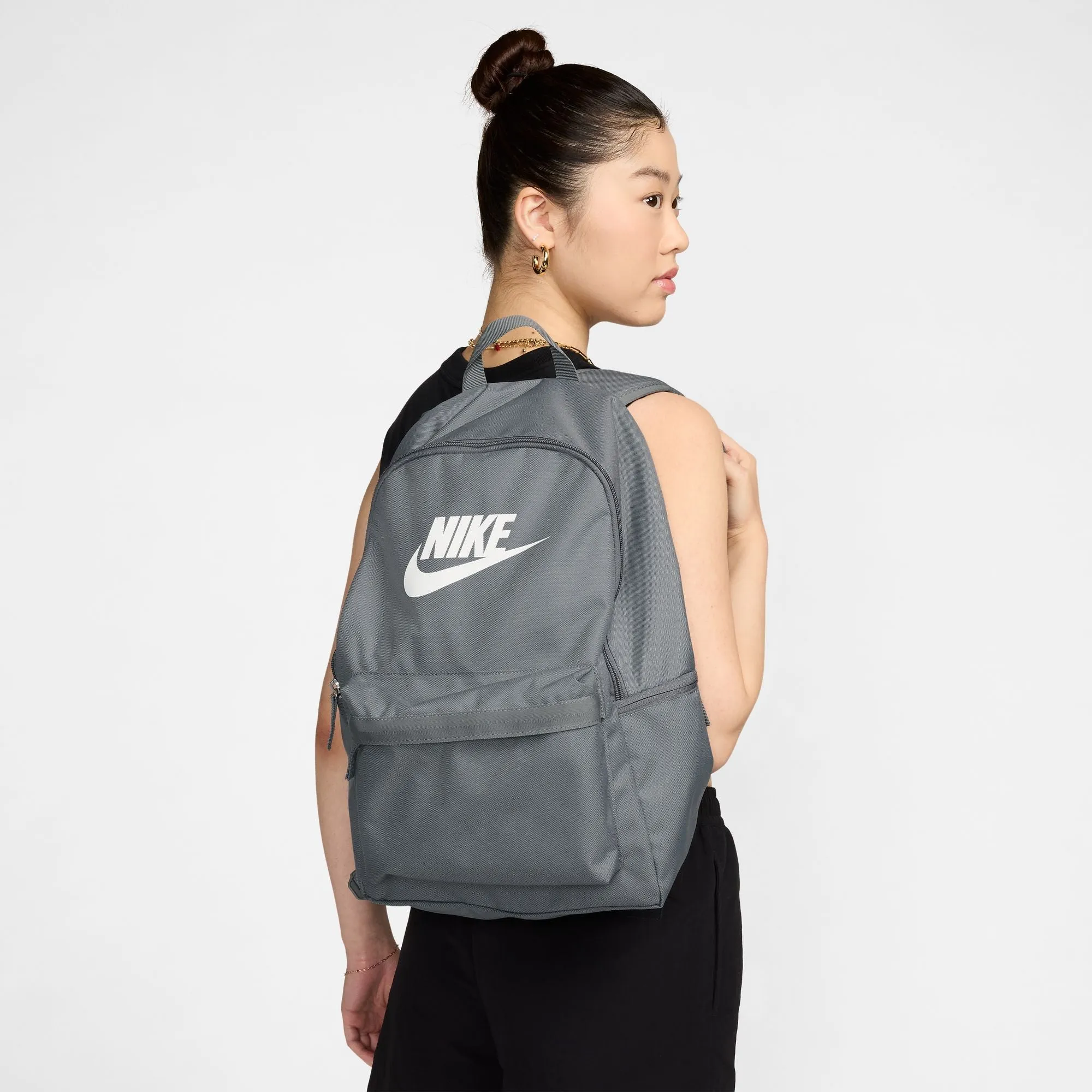 Nike Heritage Backpack -  Smoke Grey/White