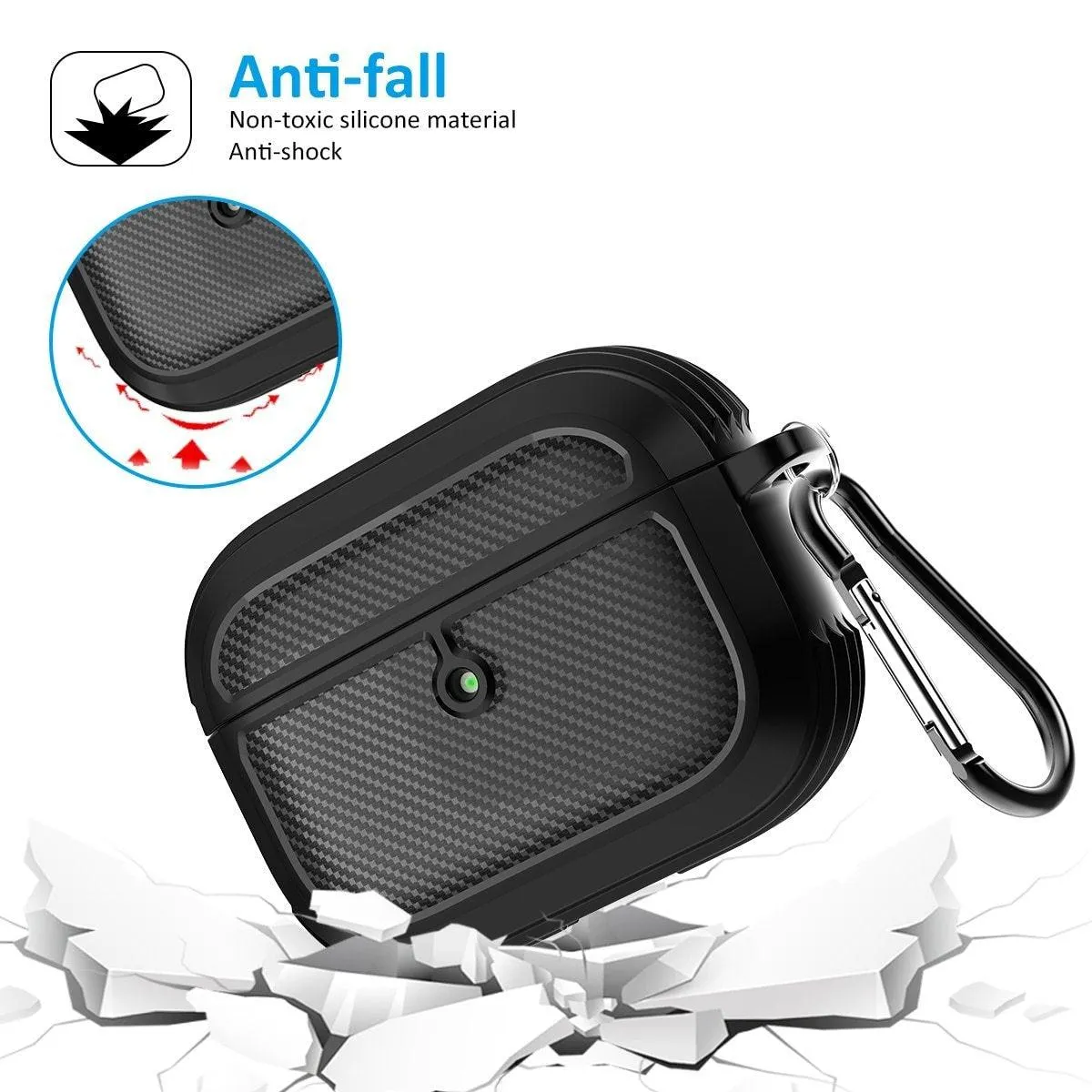 NYX Silicone Carbon Fibre AirPods Pro Case