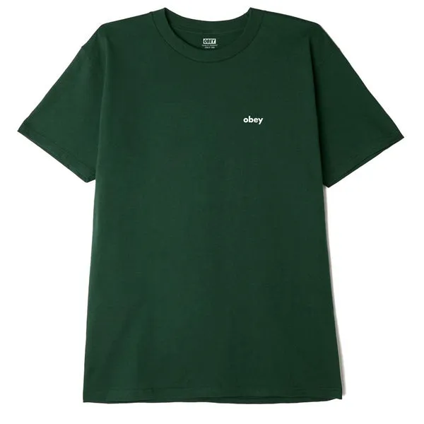 Obey Lower case T-Shirt - Forest Green