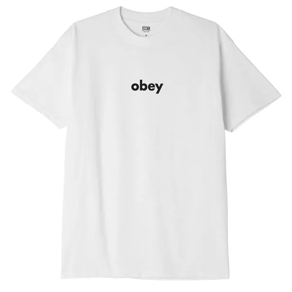 Obey Lower Case T-Shirt - White