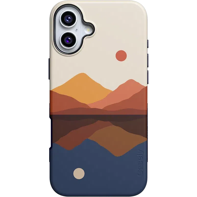 Opposites Attract | Day & Night Colorblock Mountains Case