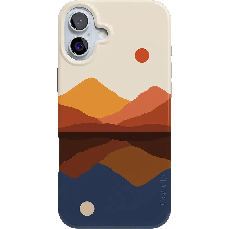 Opposites Attract | Day & Night Colorblock Mountains Case