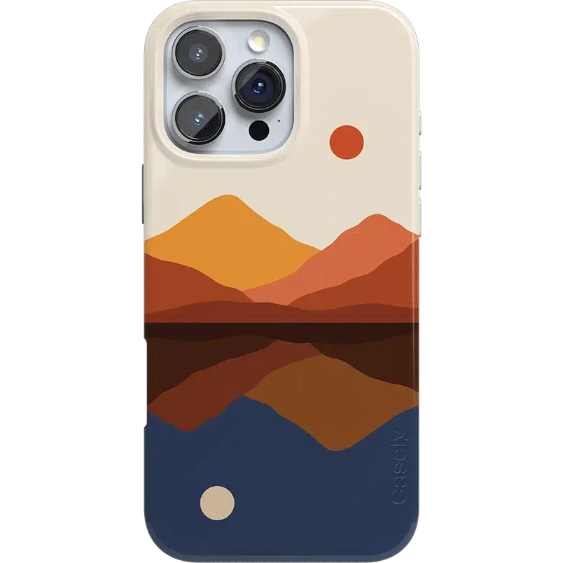 Opposites Attract | Day & Night Colorblock Mountains Case