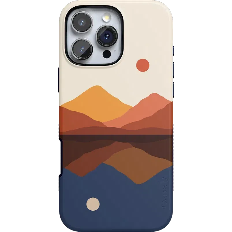 Opposites Attract | Day & Night Colorblock Mountains Case