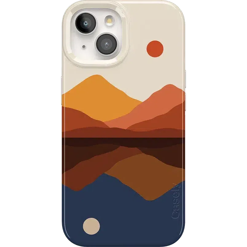 Opposites Attract | Day & Night Colorblock Mountains Case