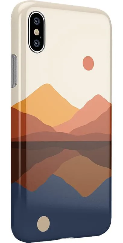 Opposites Attract | Day & Night Colorblock Mountains Case