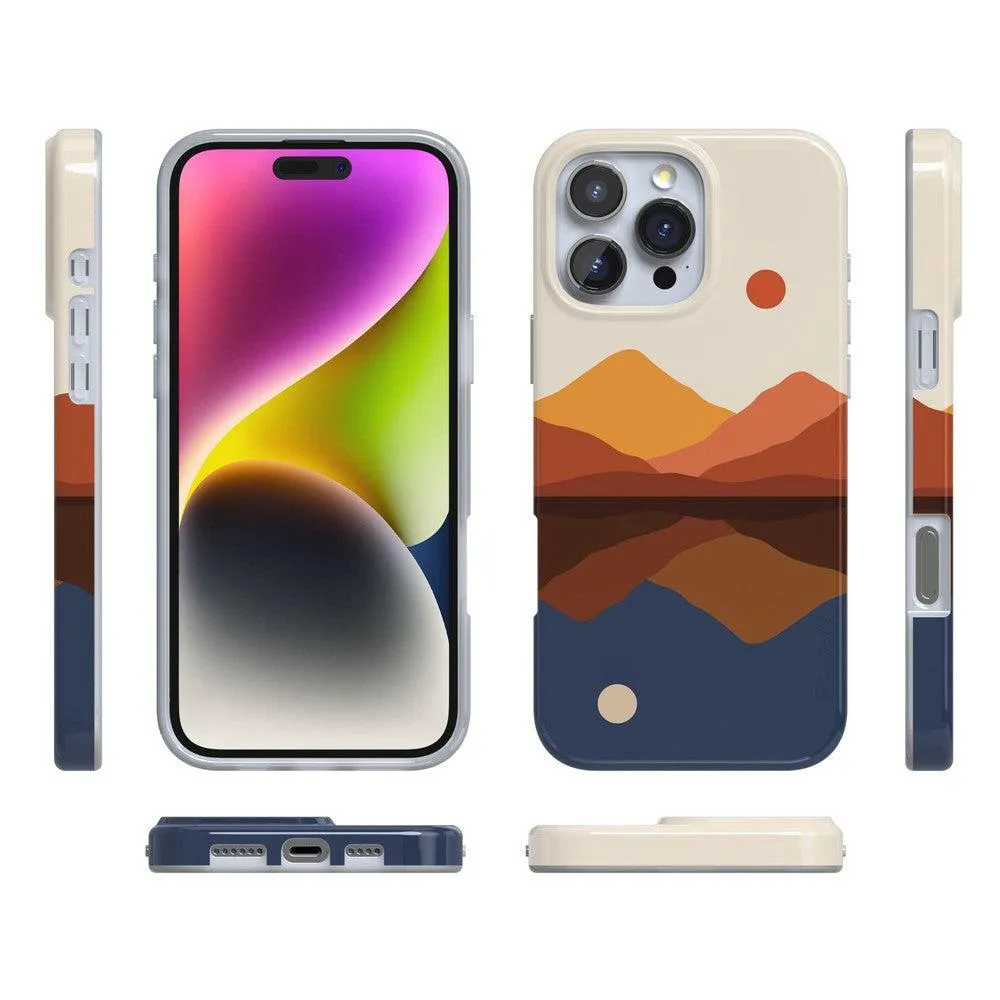 Opposites Attract | Day & Night Colorblock Mountains Case