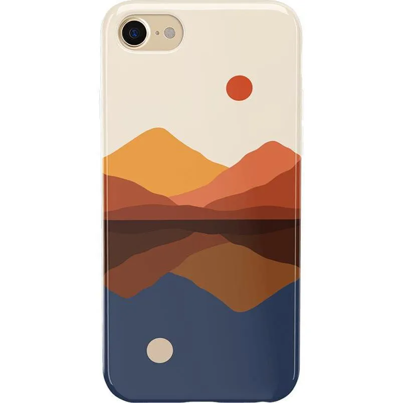 Opposites Attract | Day & Night Colorblock Mountains Case