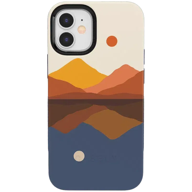 Opposites Attract | Day & Night Colorblock Mountains Case