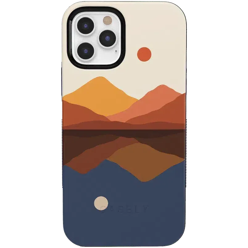 Opposites Attract | Day & Night Colorblock Mountains Case