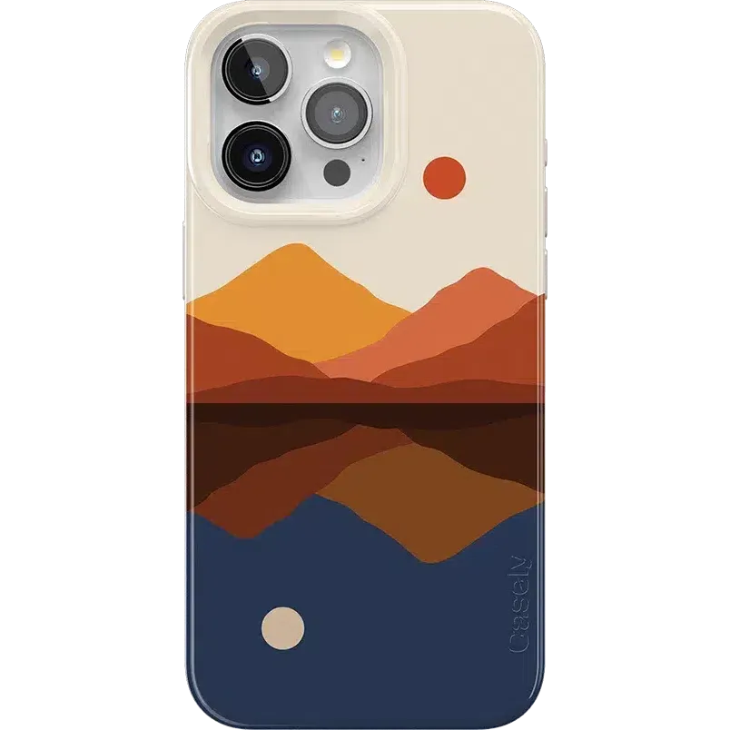 Opposites Attract | Day & Night Colorblock Mountains Case