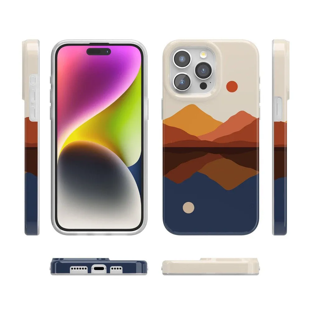 Opposites Attract | Day & Night Colorblock Mountains Case