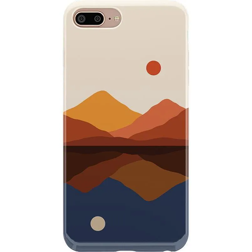 Opposites Attract | Day & Night Colorblock Mountains Case