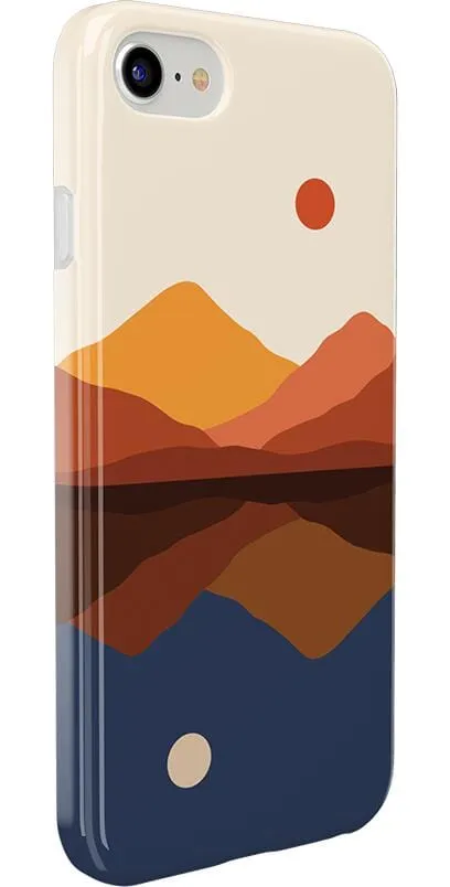 Opposites Attract | Day & Night Colorblock Mountains Case