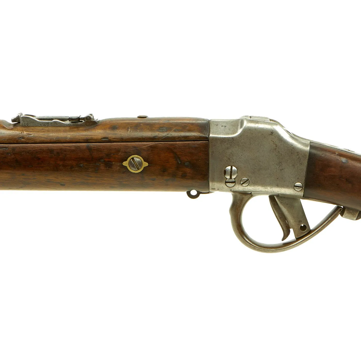 Original Belgian M-1870 Comblain Infantry Falling Block Rifle with Brass Fittings - Serial 39845