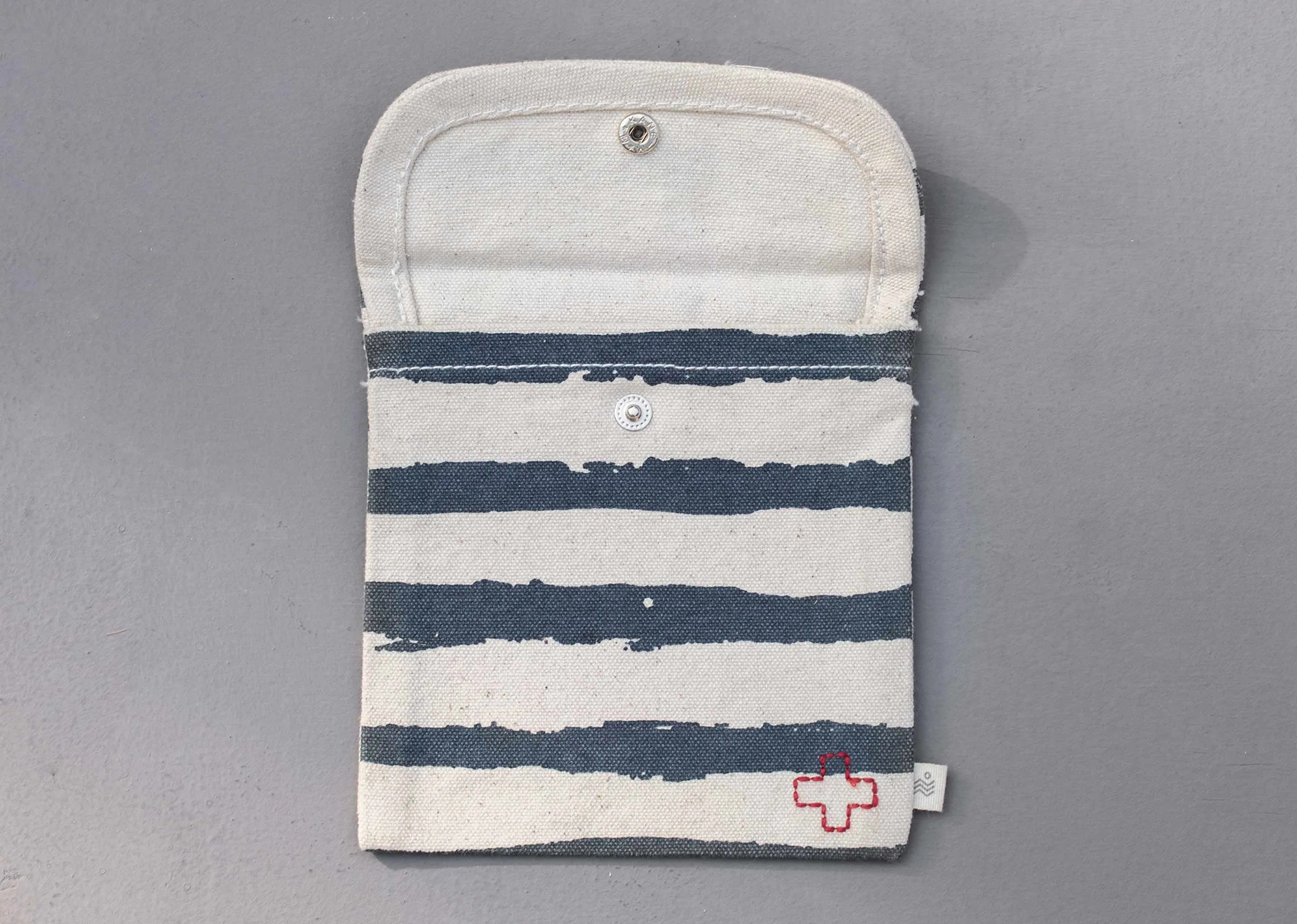 Ouch Pouch Small - White & Blue