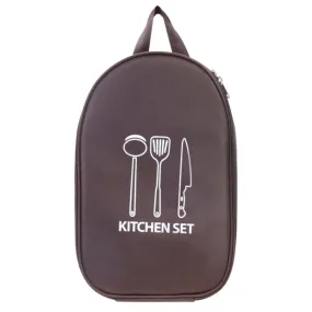 Outdoor Camping Kitchen Utensils Portable Storage Bag Picnic Flatware Supplies(Coffee)